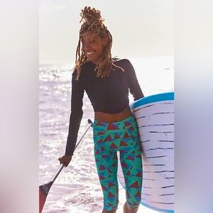 NWOT Free People Movement Make Way Printed Rasher Leggings Size XS